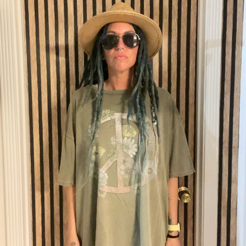 Free People Vintage Souls Peace Sign Graphic T-Shirt